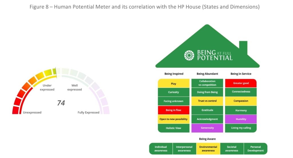 Figure 8 — Human Potential Meter and HP House (States and Dimensions)
