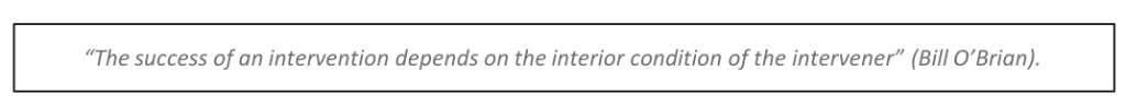 Bill O'Brian — interior condition of the intervener